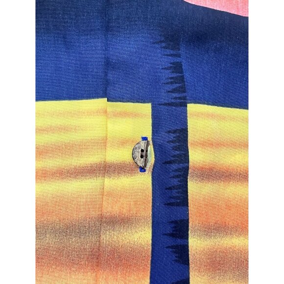 Vintage Maui Maui All Over Print Hawaii Tropical Button Up - Picture 3 of 5